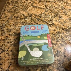 Kikkerland Golf Tin Game - Green, Blue, Red